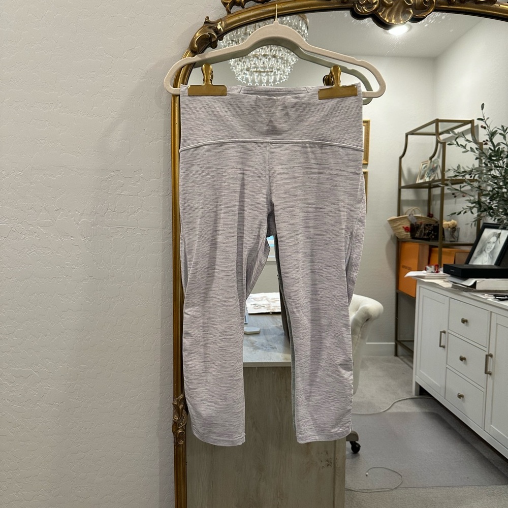lululemon Cropped Leggings with Sheer Details